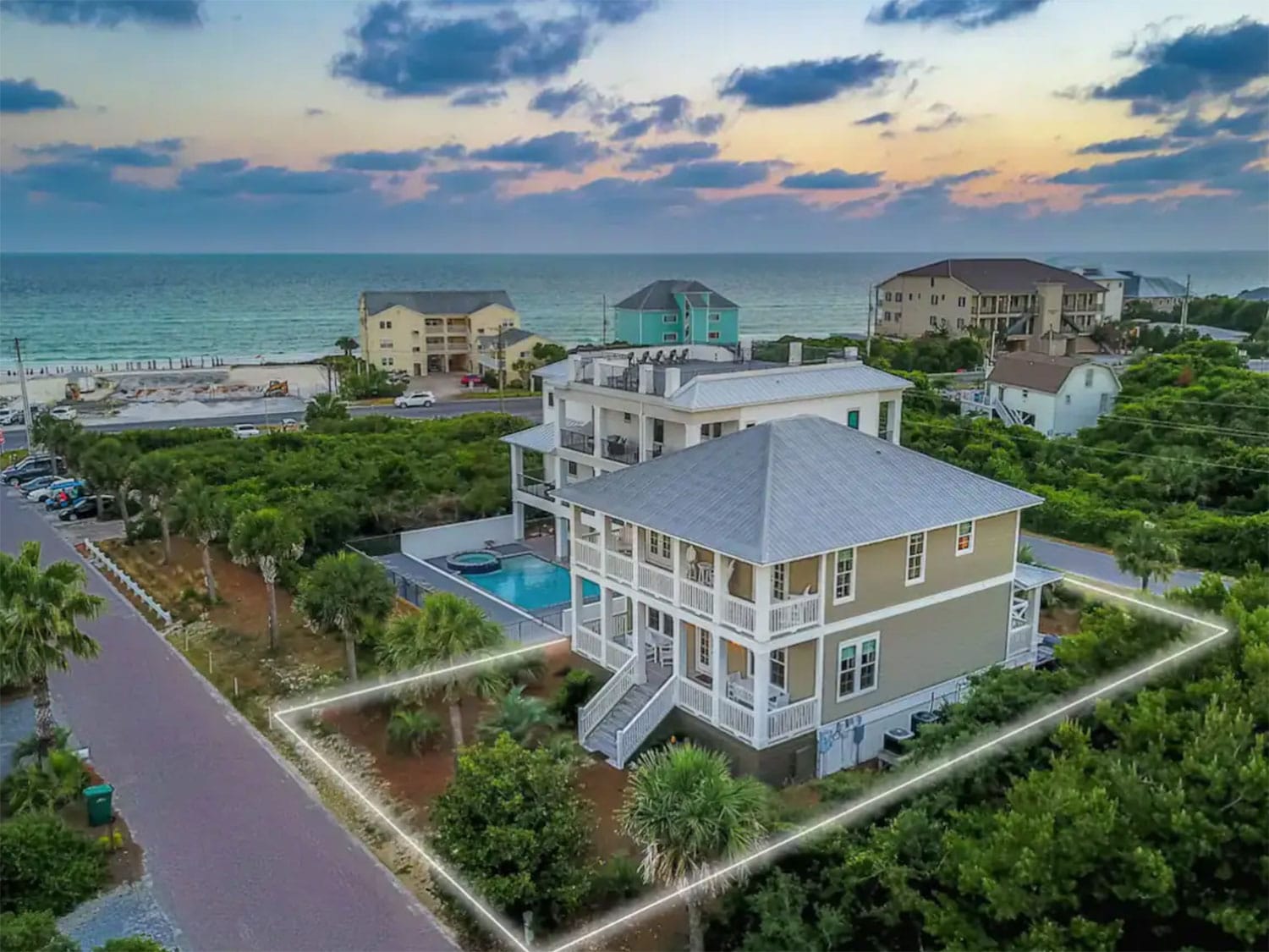 A large beach resort.