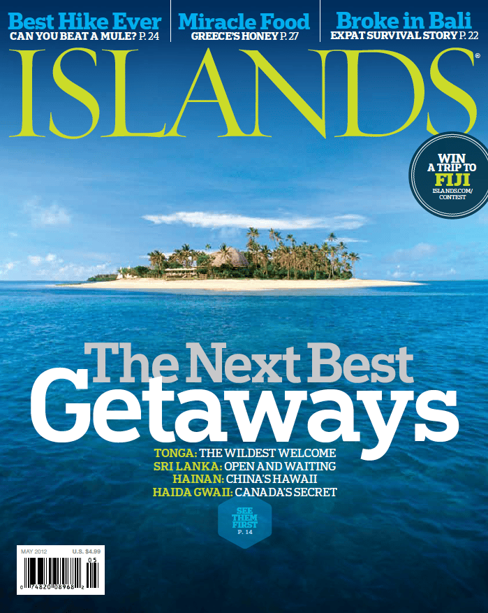 Tonga islands magazine cover