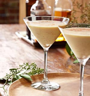 Coconut Eggnog Martini