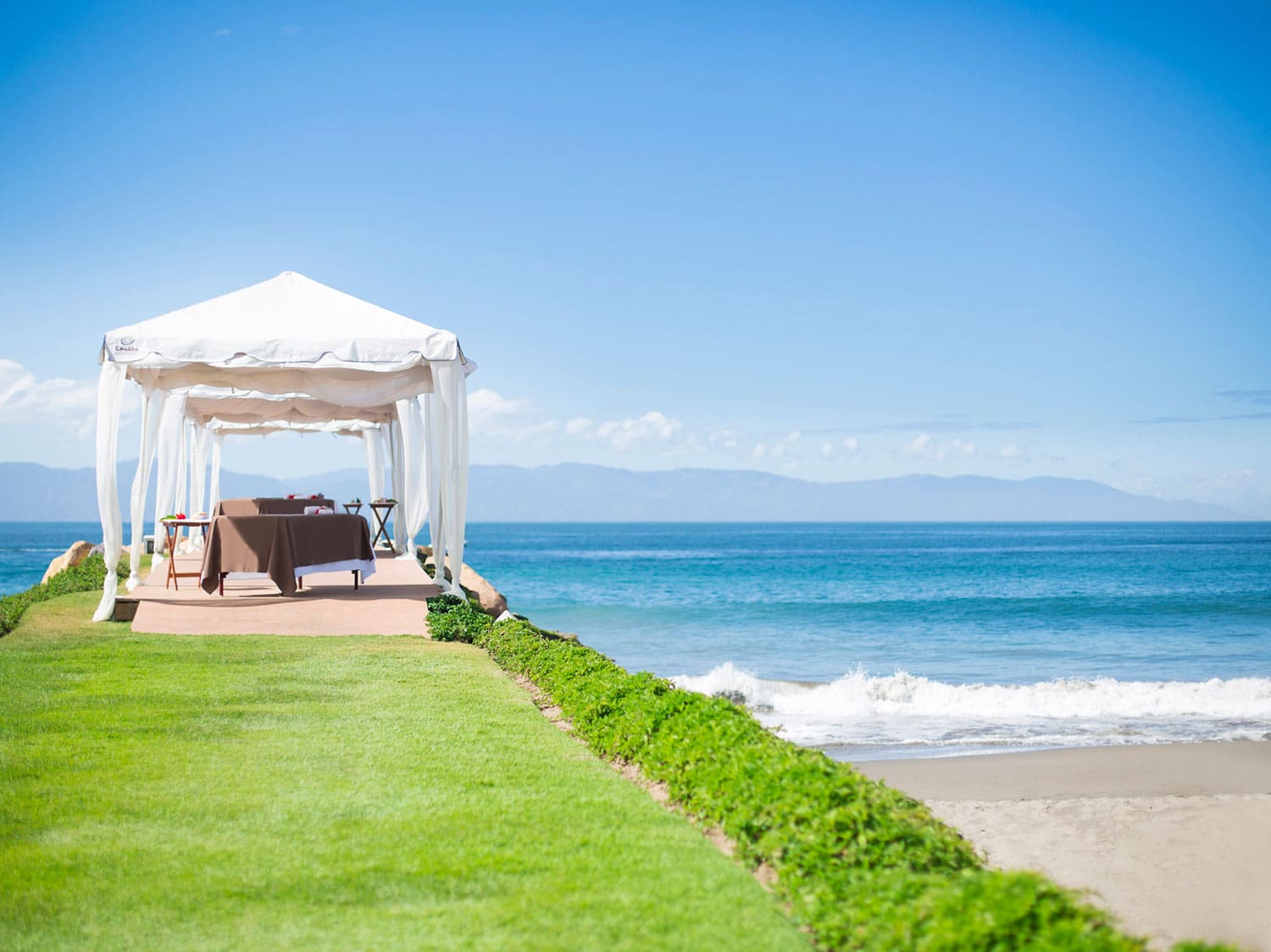 Spa treatments at the beach are very relaxing