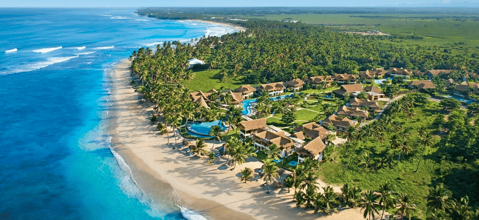 Zoetry Agua Punta Cana Dominican Republic resort aerial