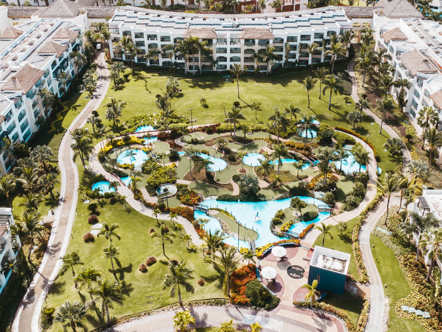 An aerial photo of the Hard Rock Punta Cana