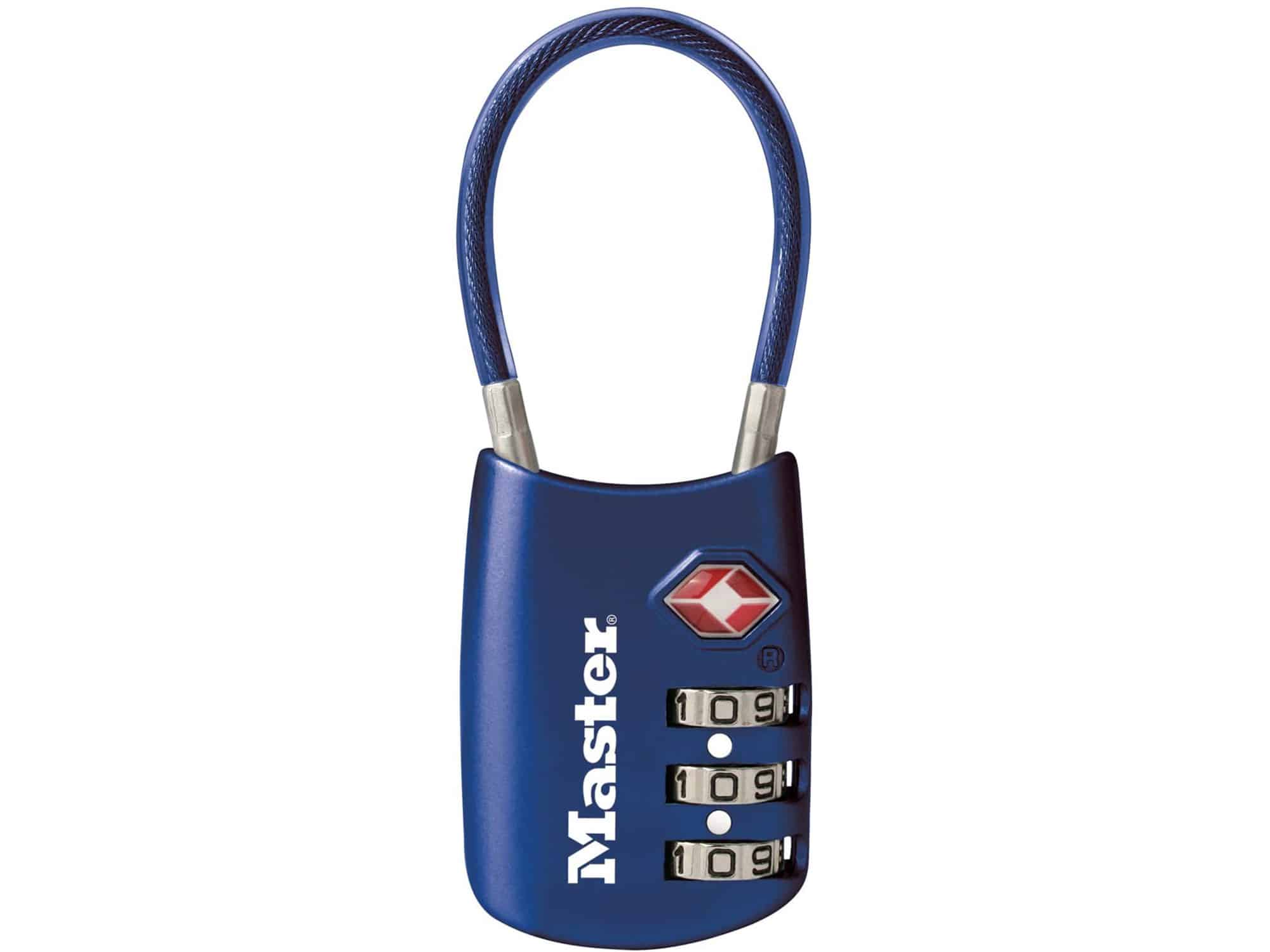 Master Lock 4688D Set Your Own Combination TSA Approved Luggage Lock, 1 Pack, Blue