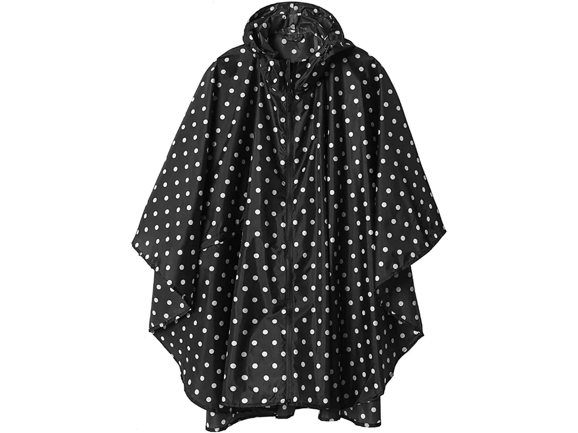 Rain Poncho Jacket Coat Hooded for Adults with Pockets