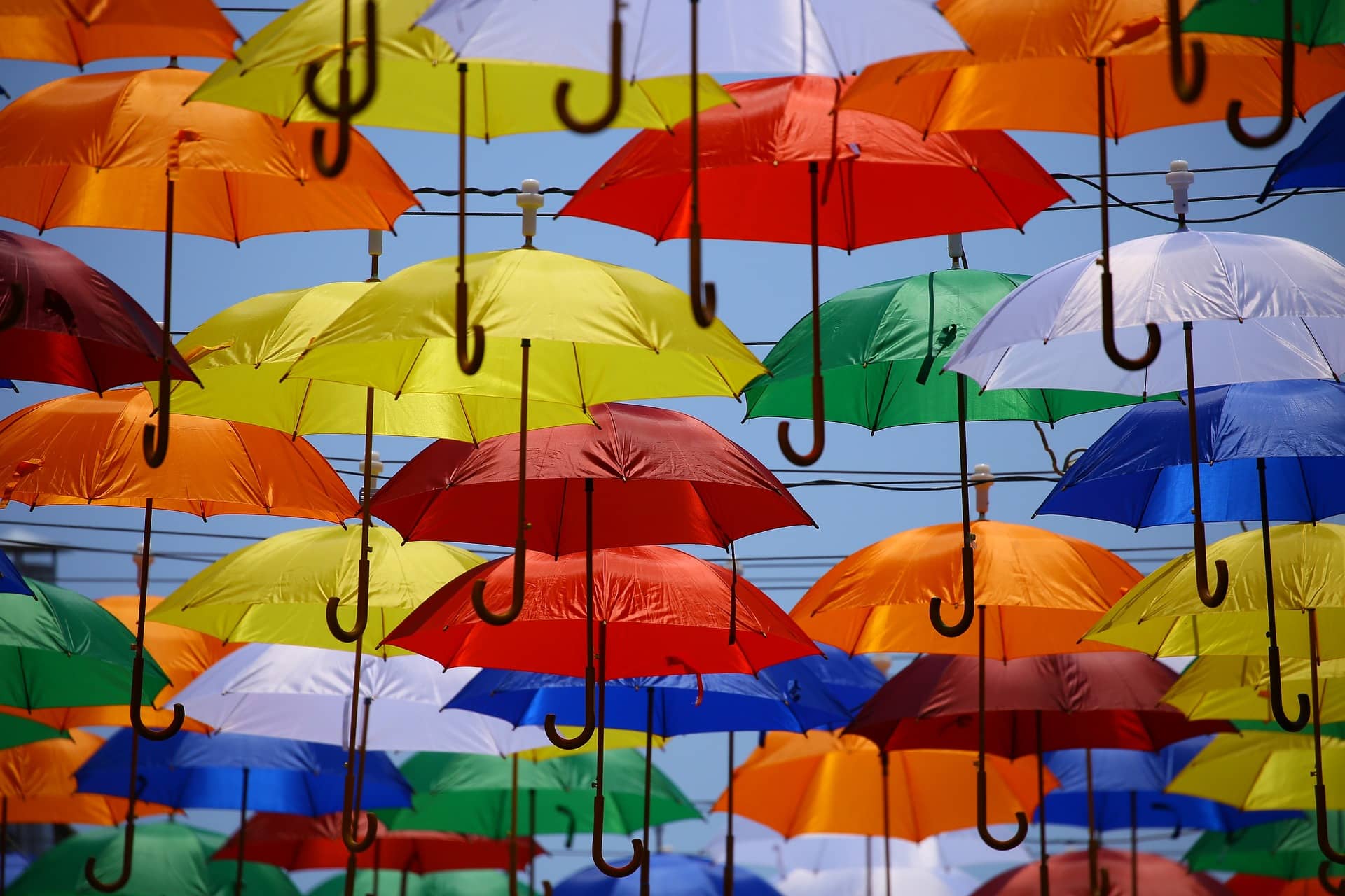 Colorful umbrellas