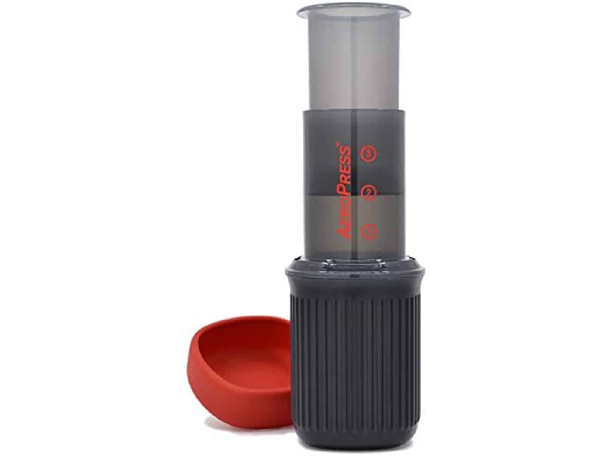 AeroPress Go Portable Travel Coffee Press, 1-3 Cups - Makes Delicious Coffee, Espresso and Cold Brew in 1 Minute