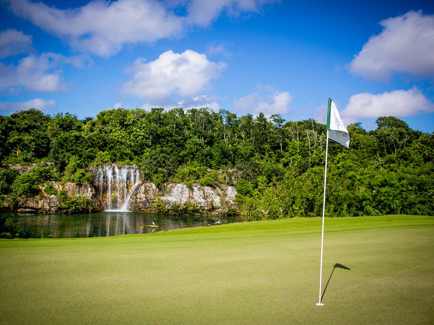 Hole 11 at the El Camaleón golf course is another example of the amazing natural beauty here.