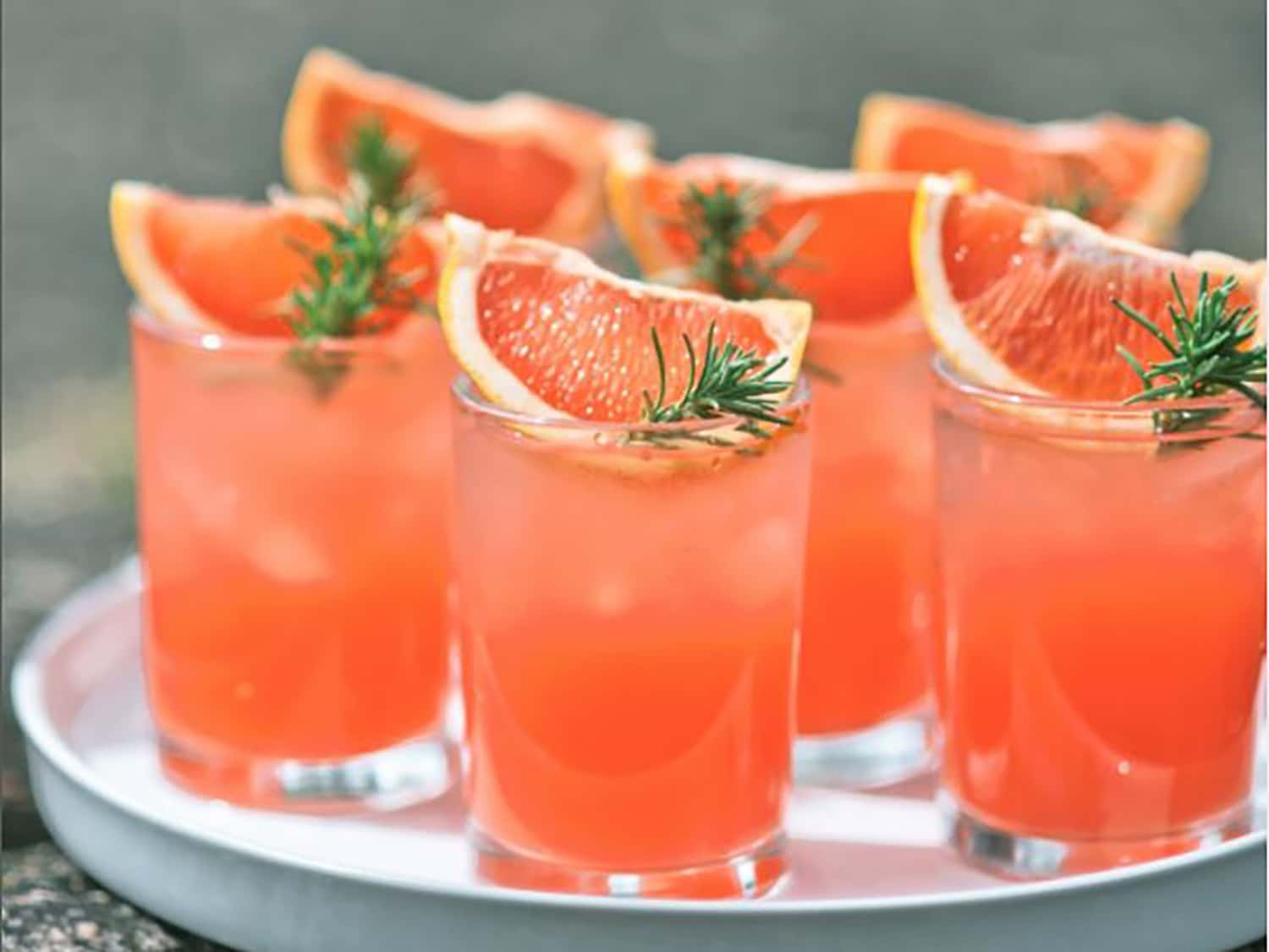 Rosemary Whiskey Grapefruit Smash