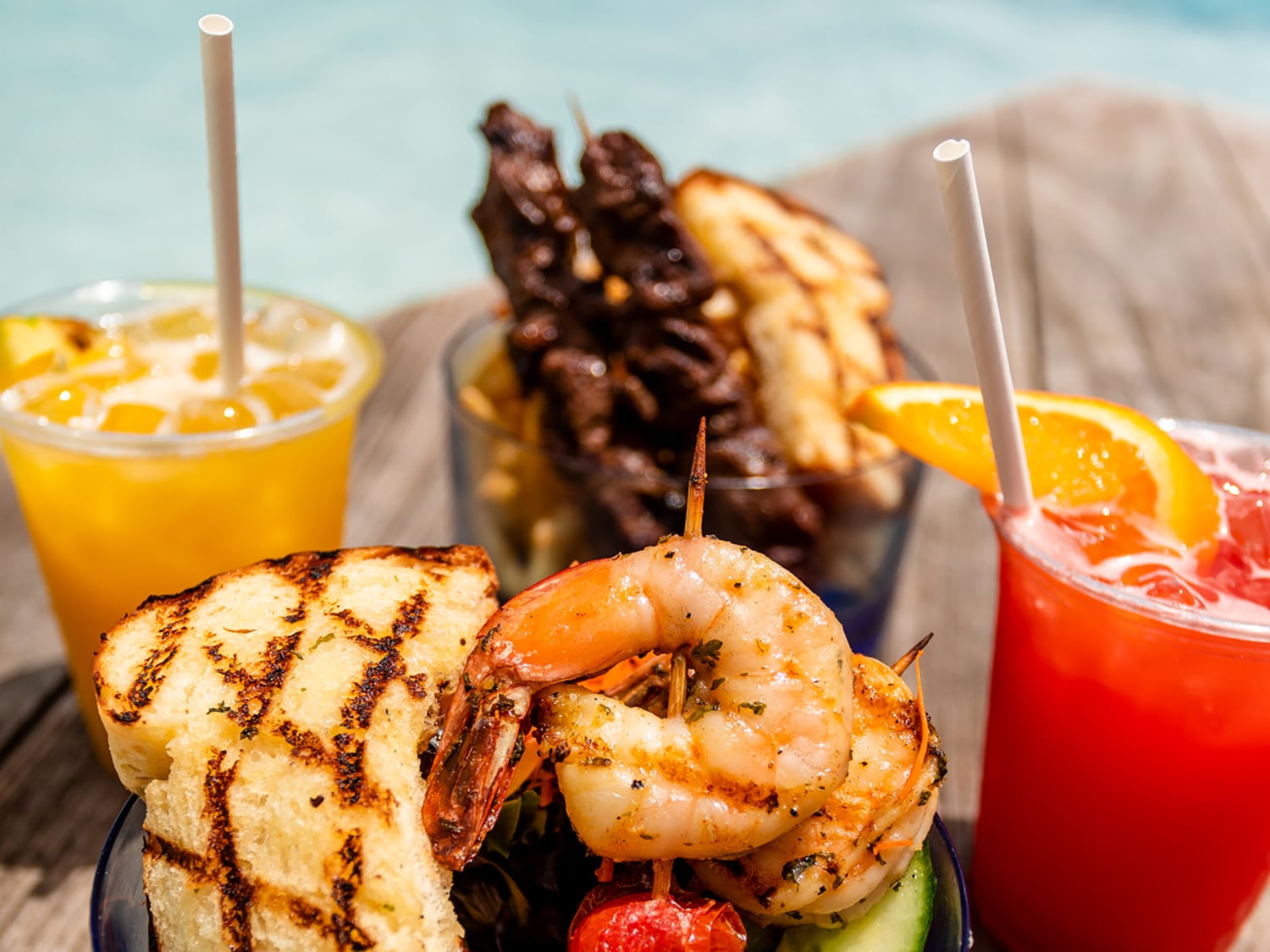 cocktails and seafood