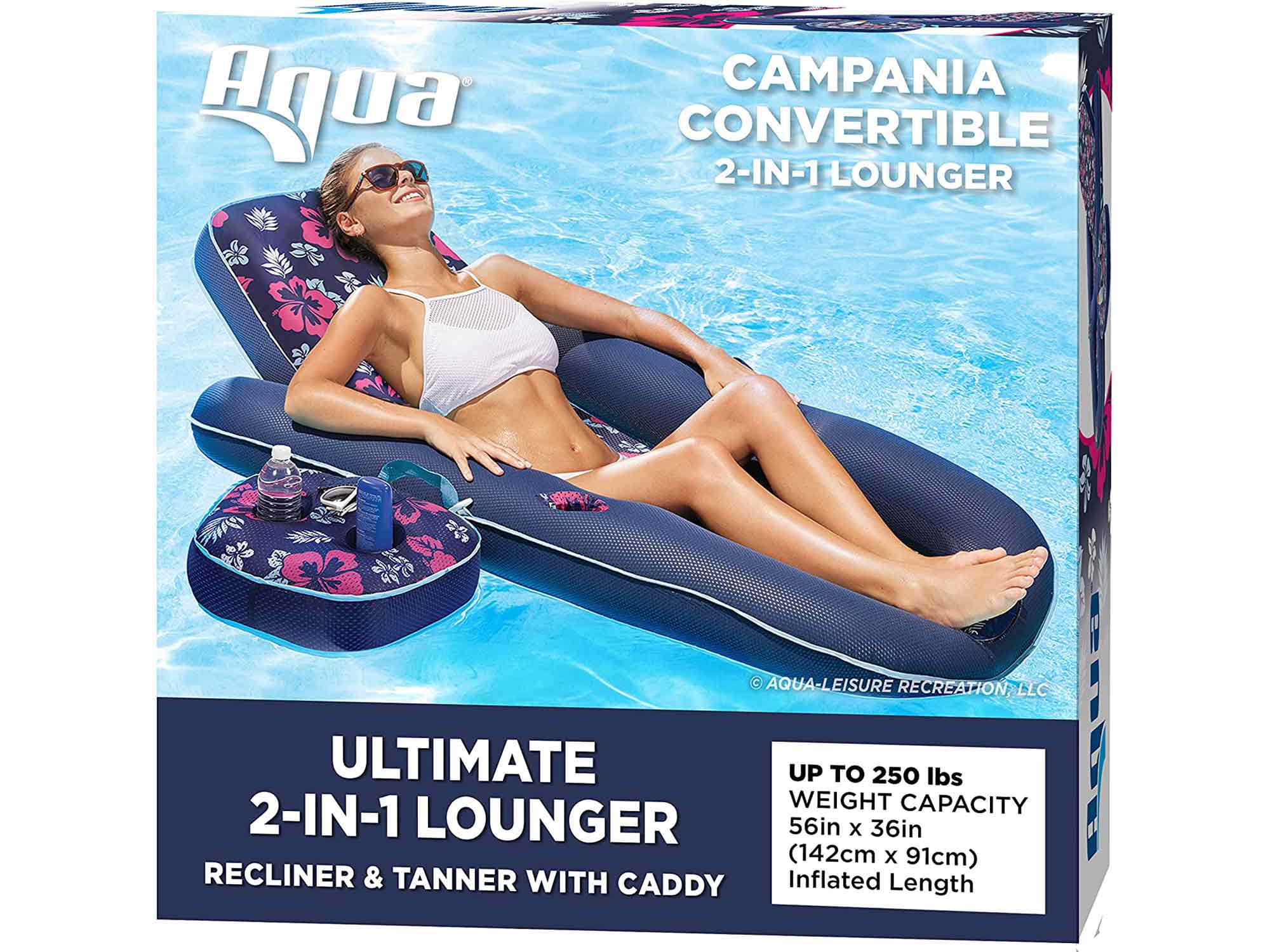 Aqua Campania Ultimate 2-in-1 Pool Float Lounge