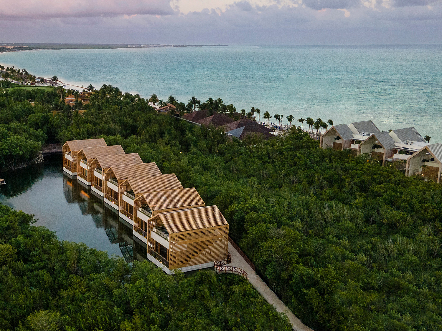 Banyan Tree Mayakoba aerial