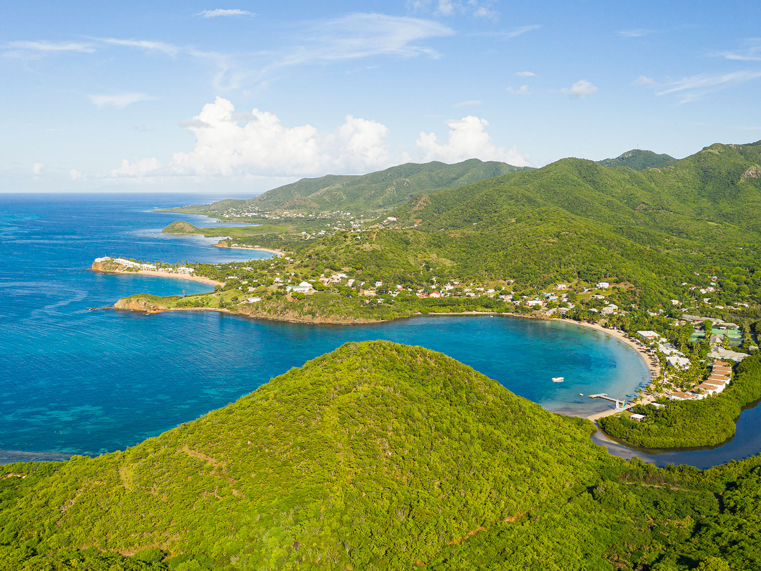 Hike and scenery at Carlisle Bay in Antigua.