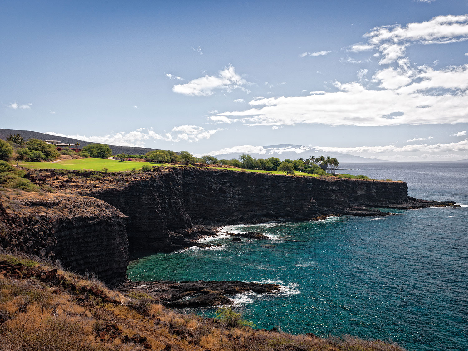 the golf course of the Four Seasons Lanai.