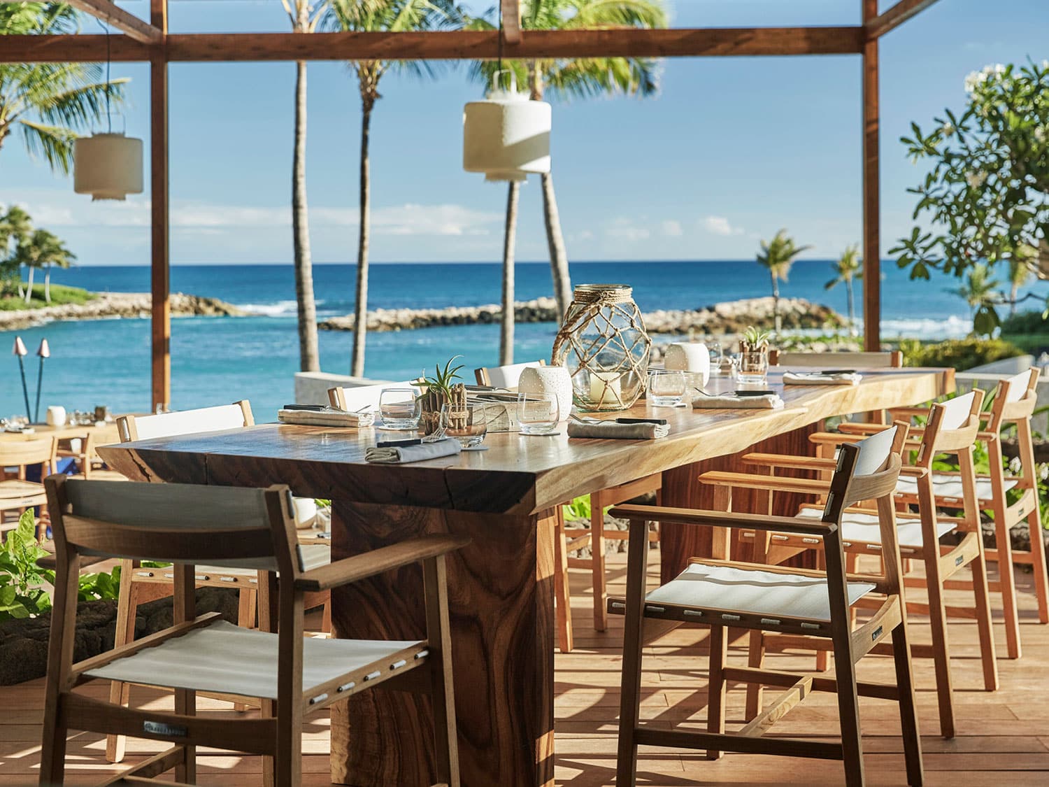 Fish House is one of the excellent dining options at The Four Seasons Resort at Ko Olina.