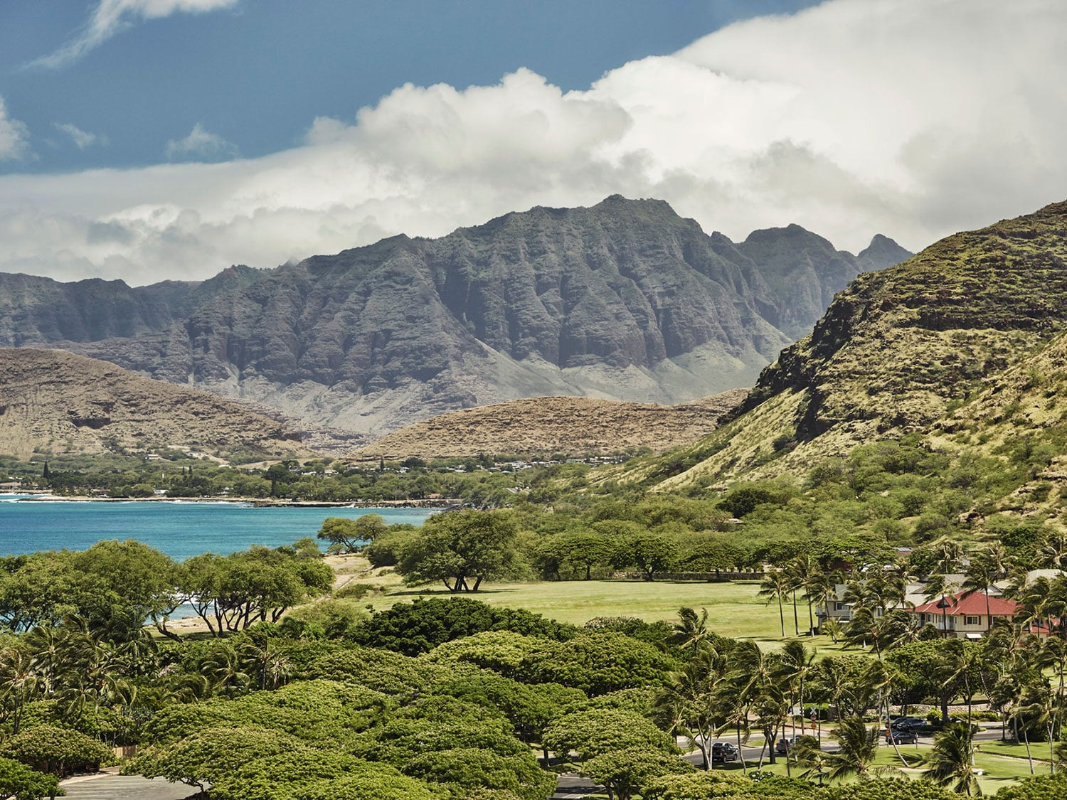 Ko Olina on Oahu is located approximately 20 miles from Waikiki and is considerably more laidback.