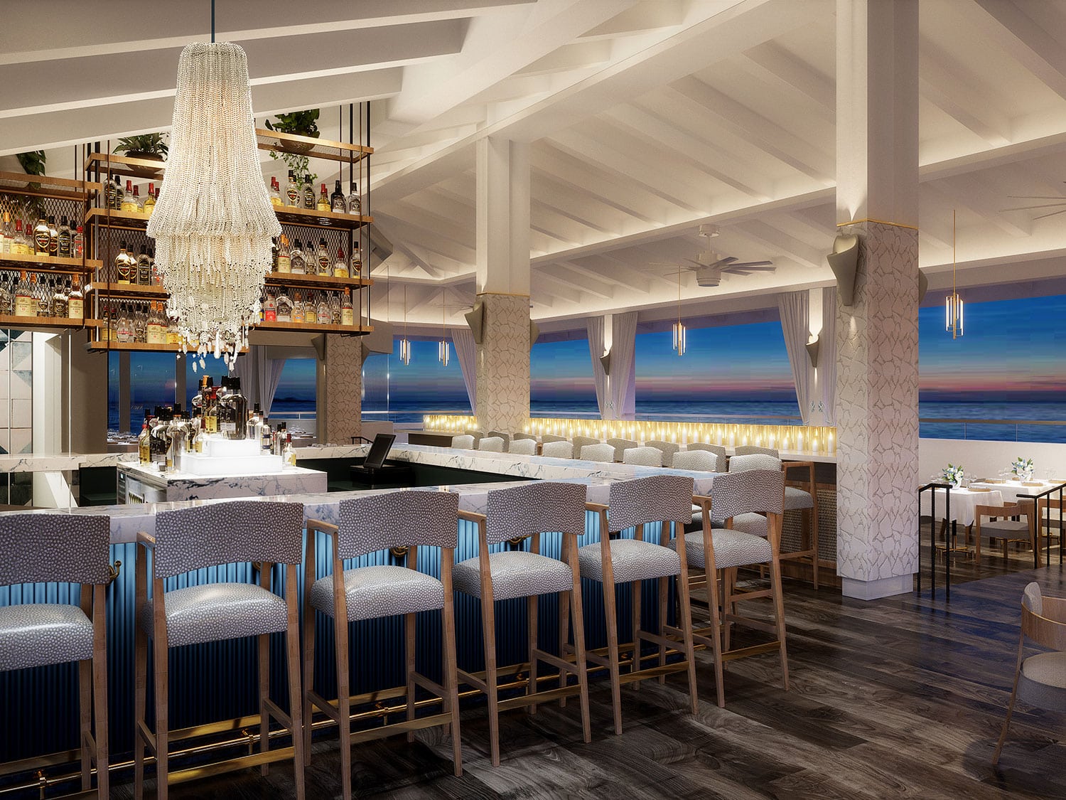 A rendering of the Isla Blue restaurant at Frenchman's Reef in St. Thomas, U.S. Virgin Islands.