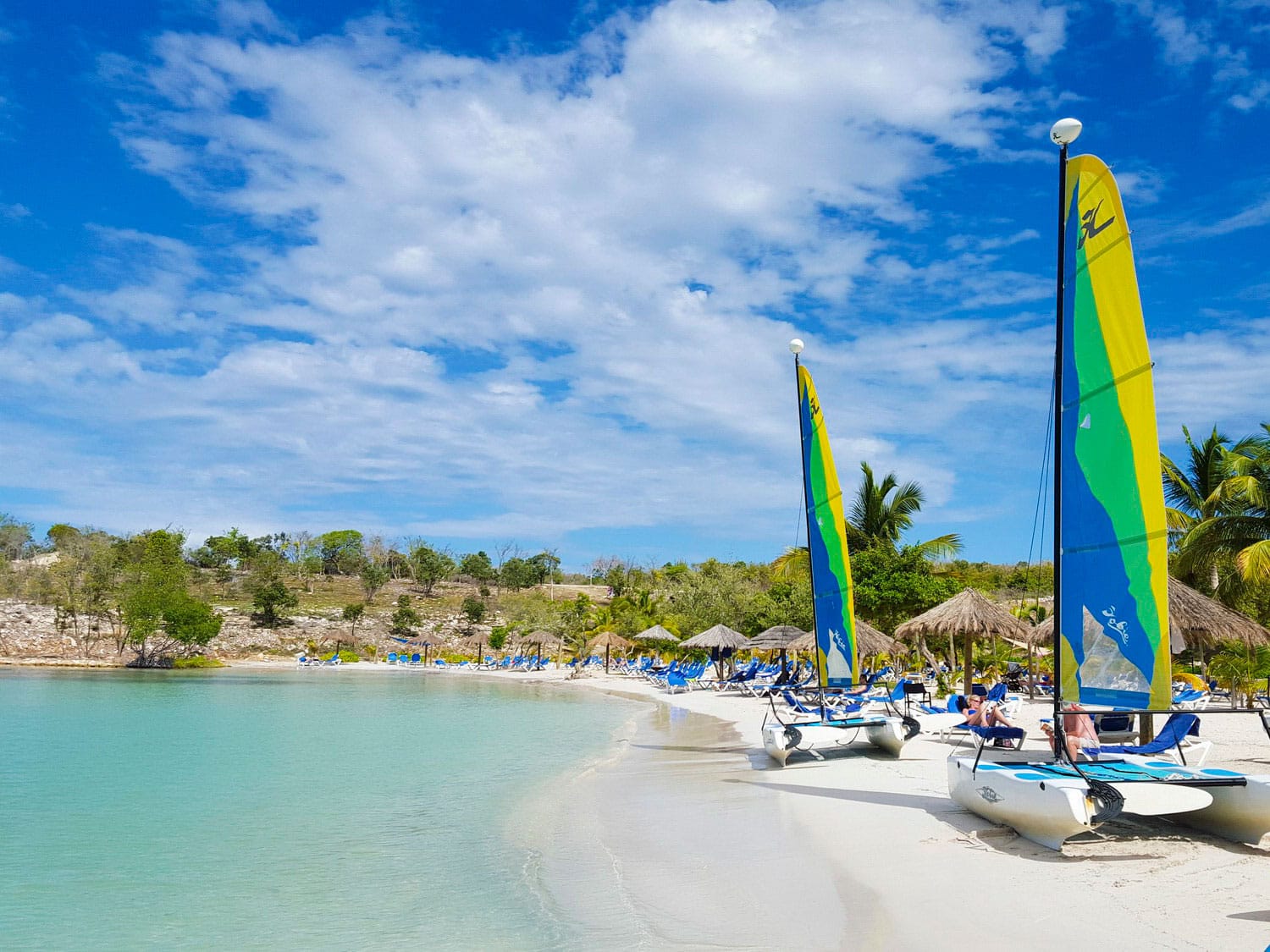 Verandah Resort and Spa sits on one of Antigua’s many beautiful beaches, and there’s a variety of water sports crafts available to guests.