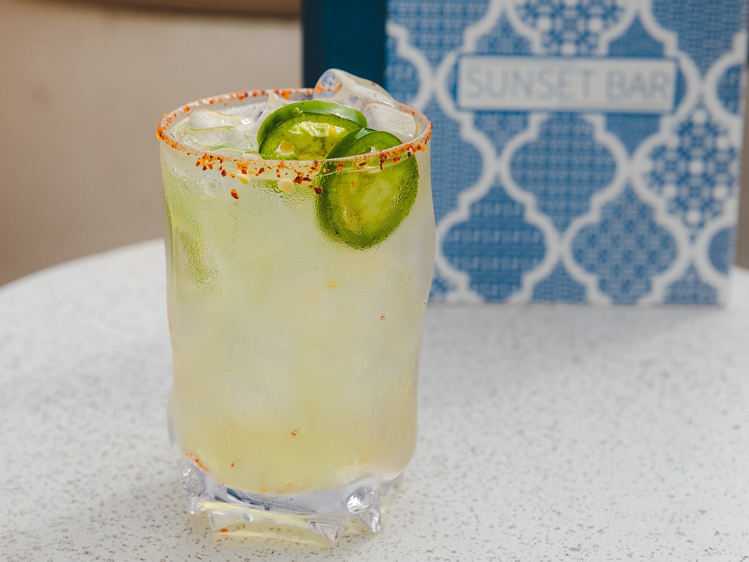 The Slim and Spicy Margarita from Celebrity Beyond’s Sunset Bar.