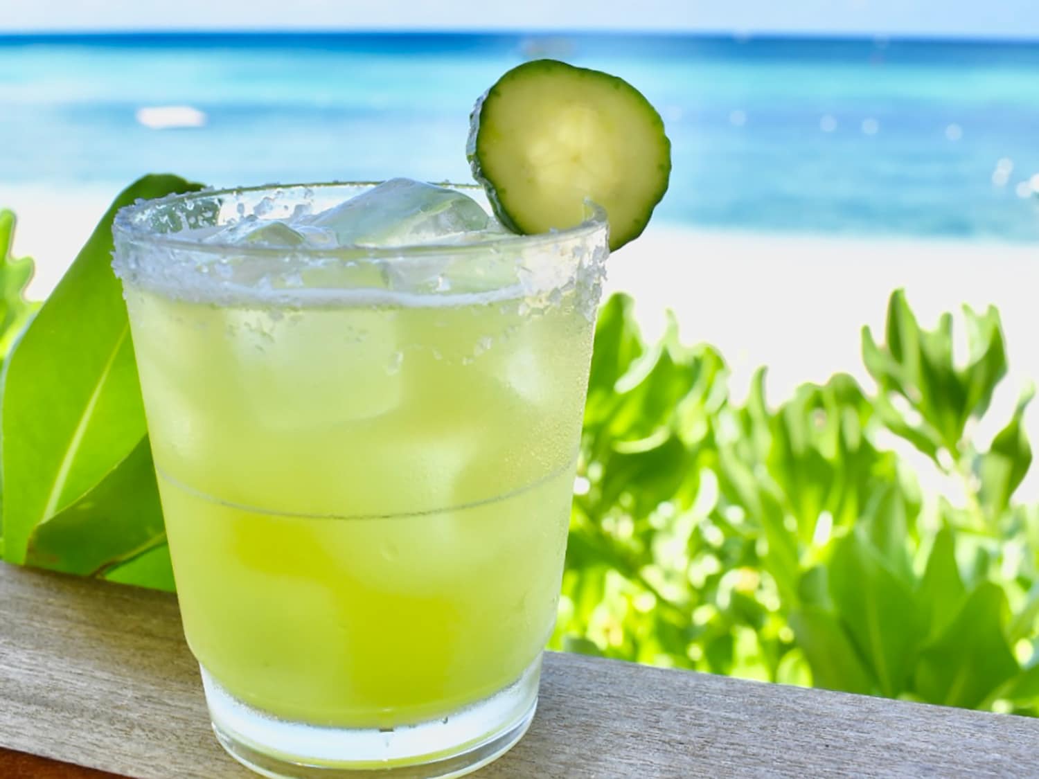 The Homegrown Margarita from Kimpton Seafire Resort + Spa in Grand Cayman, the Cayman Islands.