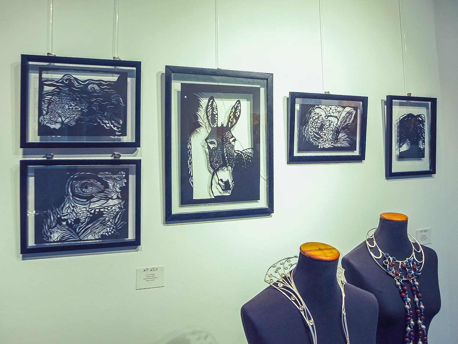 Artwork exhibited in downtown San Nicolas, Aruba, on the first night of the 2022 Aruba Art Festival and Fusion Pop-up Restaurant.