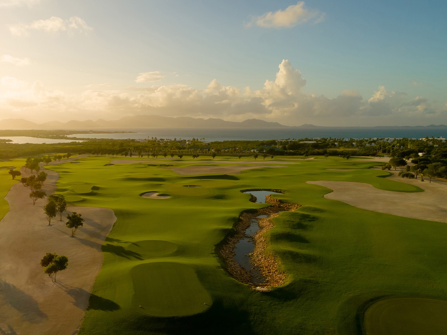 The Avalon short golf course at Aurora Anguilla Golf Resort and Spa.
