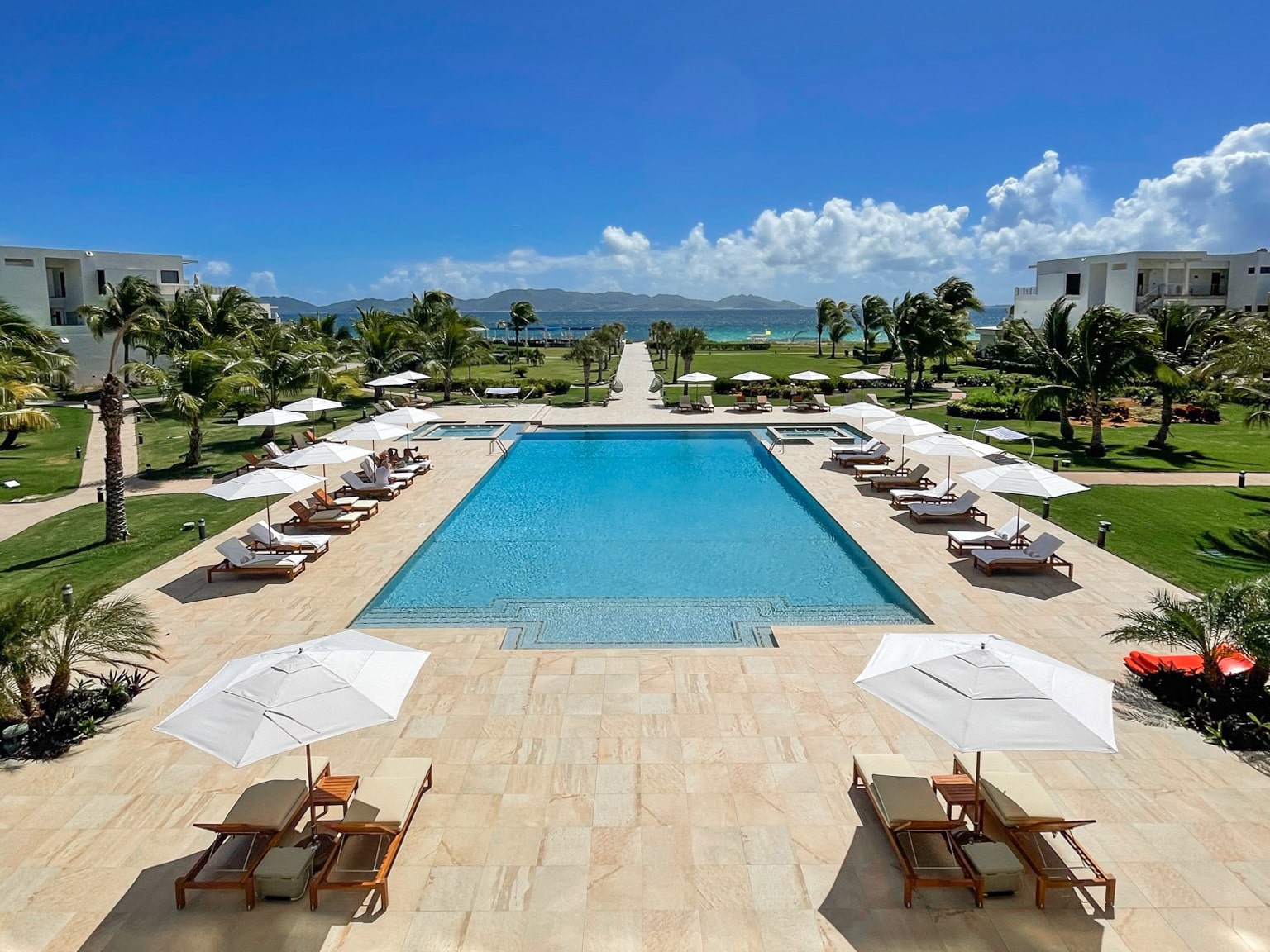 The main pool at Aurora Anguilla Golf Resort and Spa.