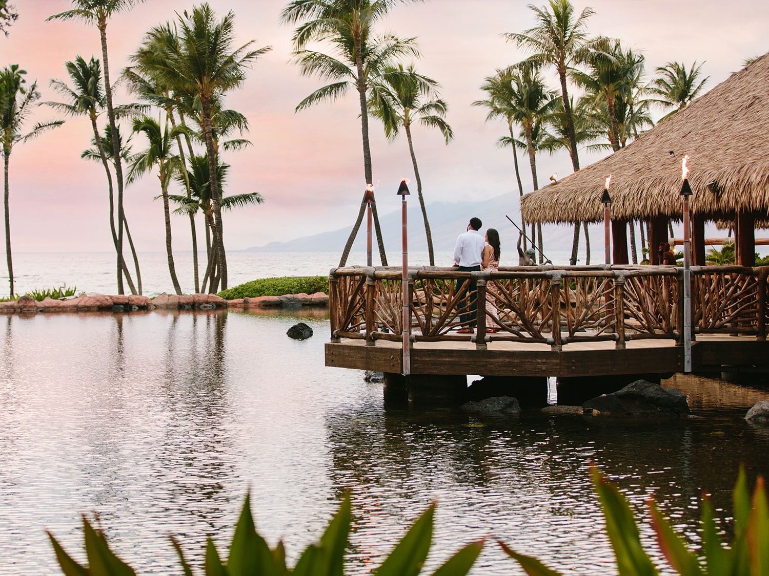 Table 70 is considered the best seat at the Humuhumunukunukuāpuaʻa restaurant at Grand Wailea, a Waldorf Astoria Resort, in Hawaii.