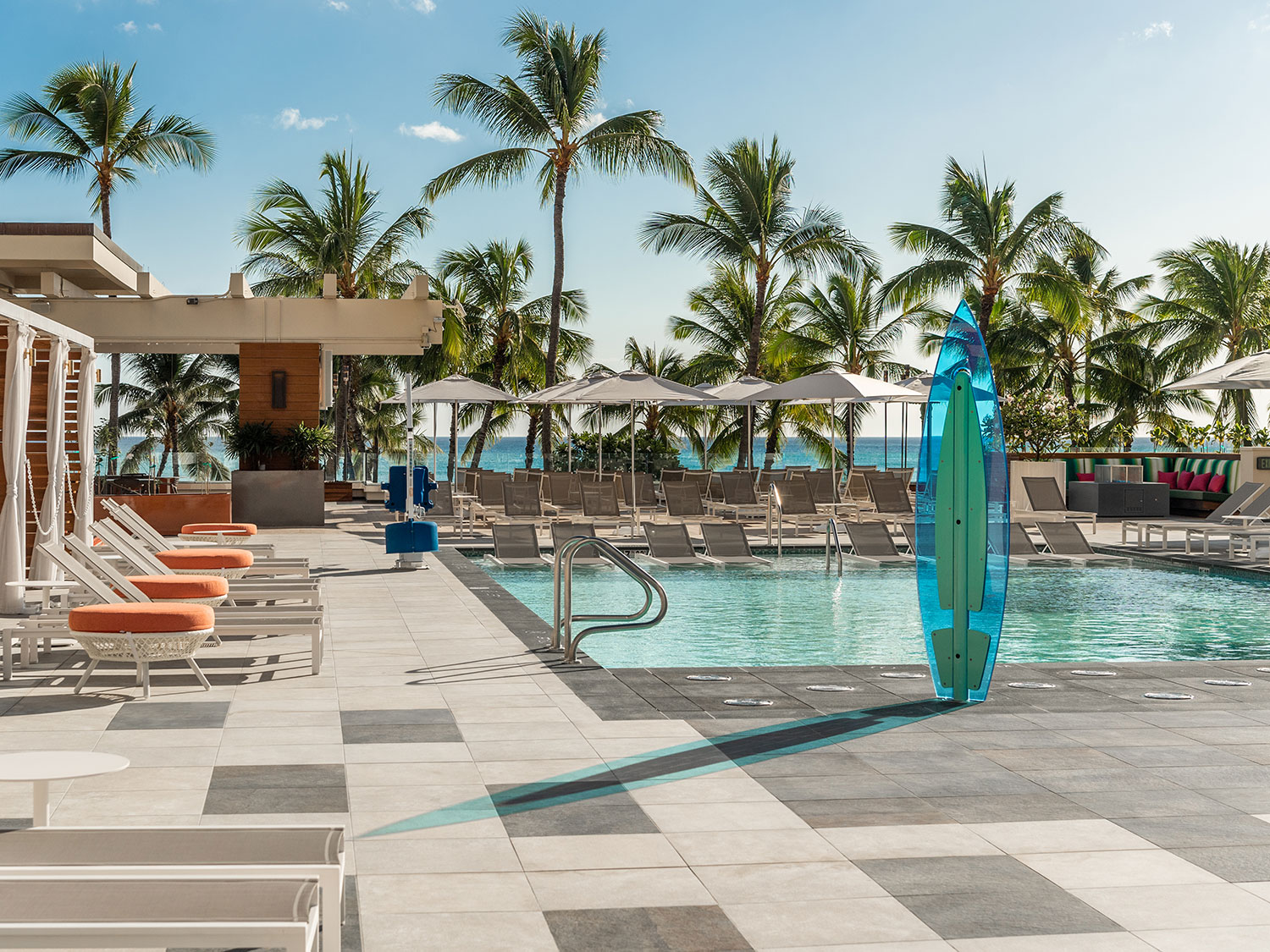 The pool at Waikiki Beach Marriott Resort & Spa in Hawaii.