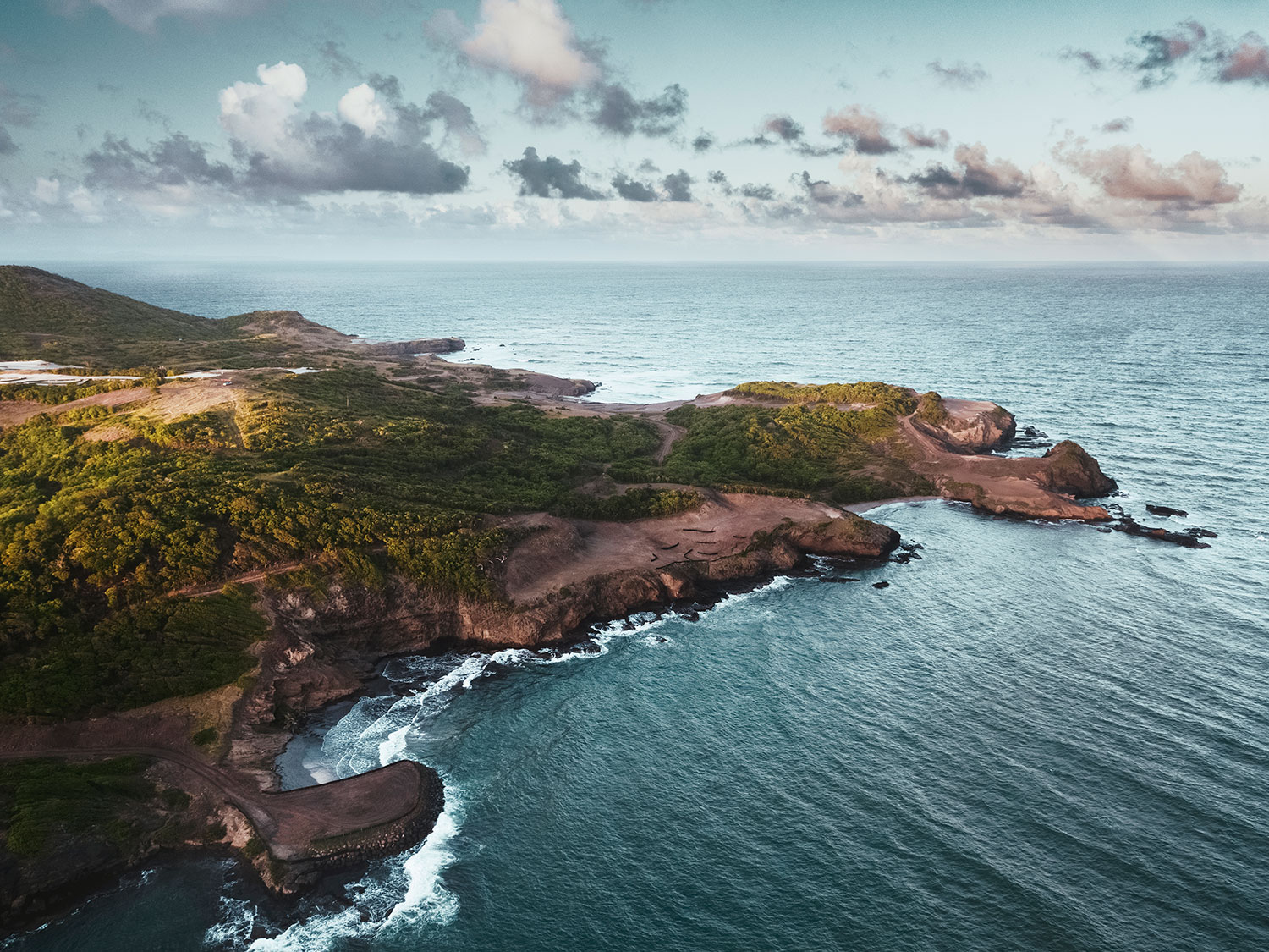 An aerial view of Point Hardy, where Cabot Saint Lucia will eventually boast 300 homes and a resort.