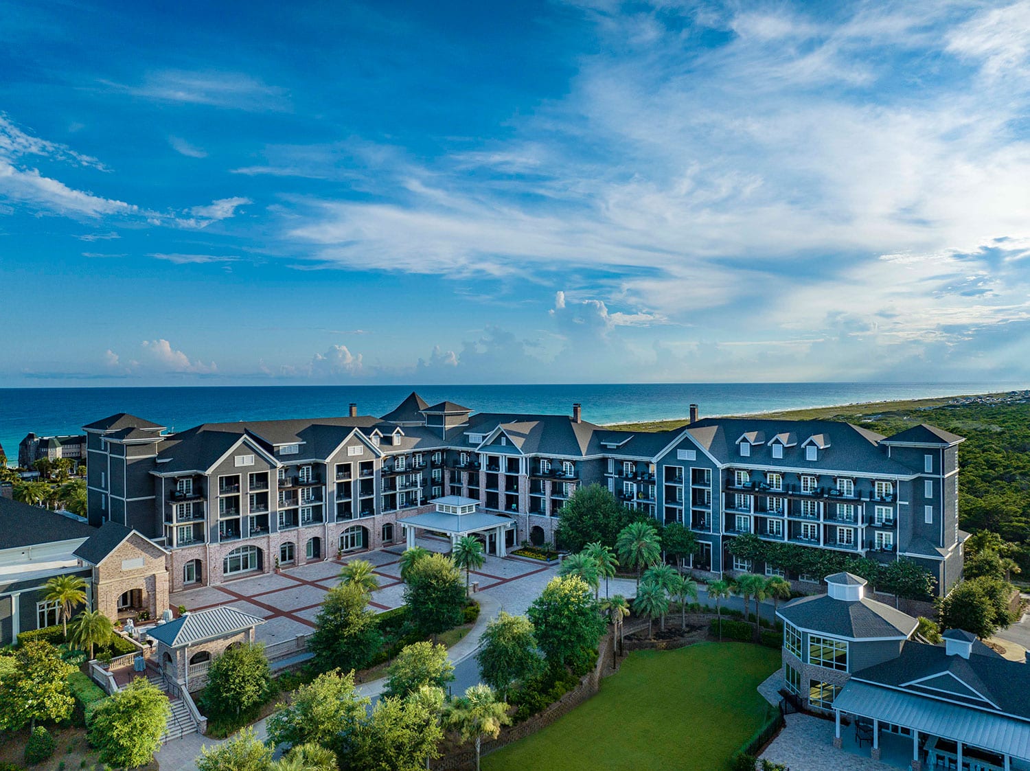 An aerial view of Henderson Beach Resort in Destin-Fort Walton Beach, Florida.