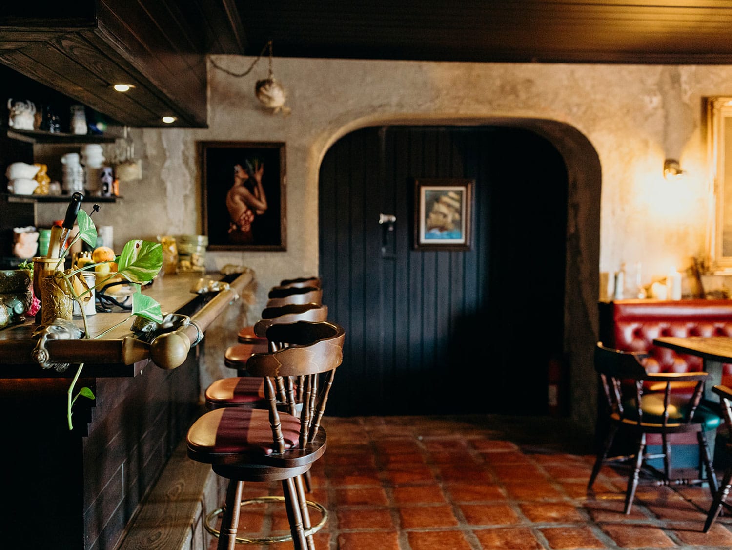 The interior of the Breaker’s Roar tiki bar at the King Christian Hotel in the Caribbean island of St. Croix, U.S. Virgin Islands.