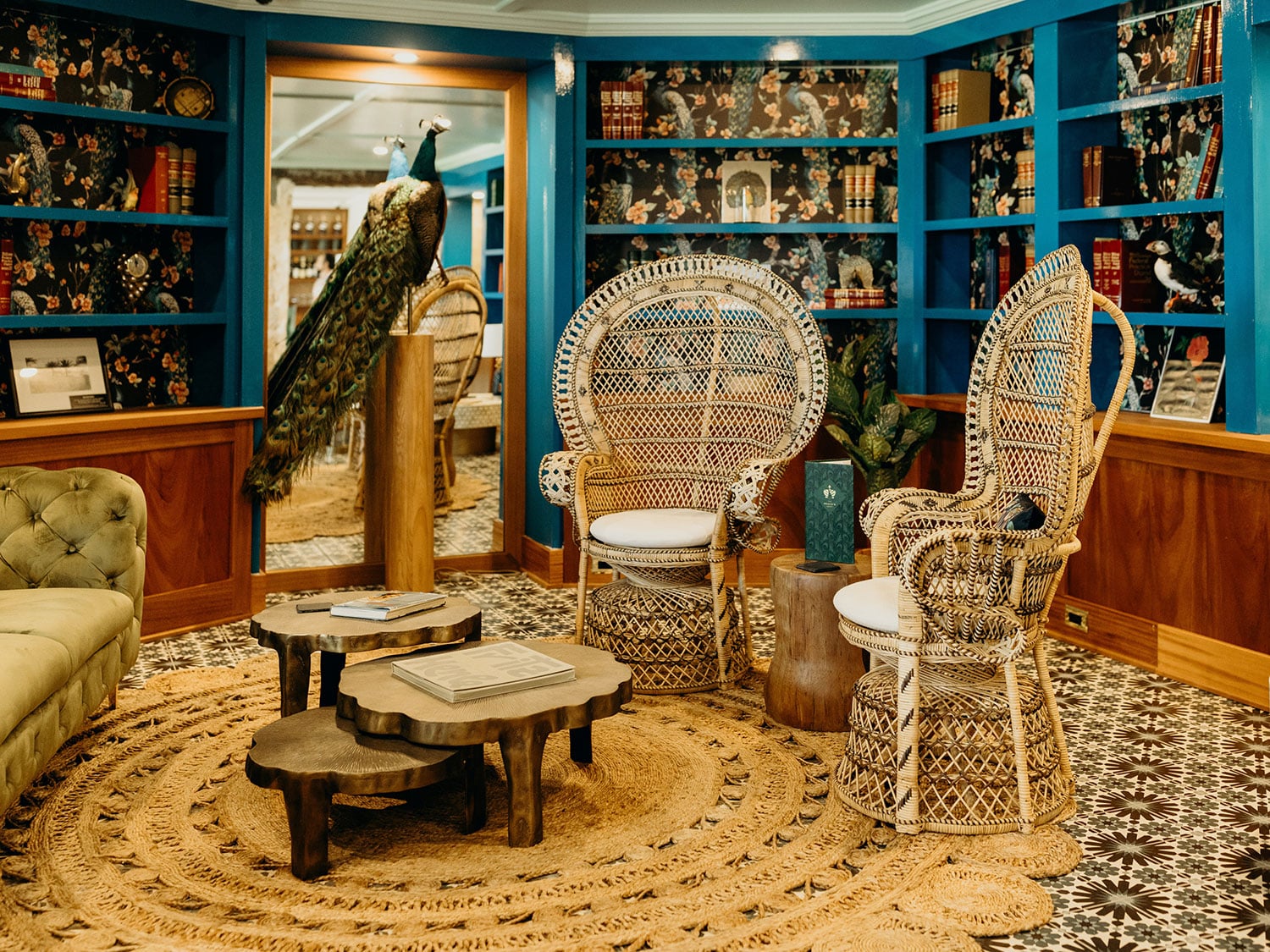 The interior of the Peacock Room at the King Christian Hotel in the Caribbean island of St. Croix, U.S. Virgin Islands.