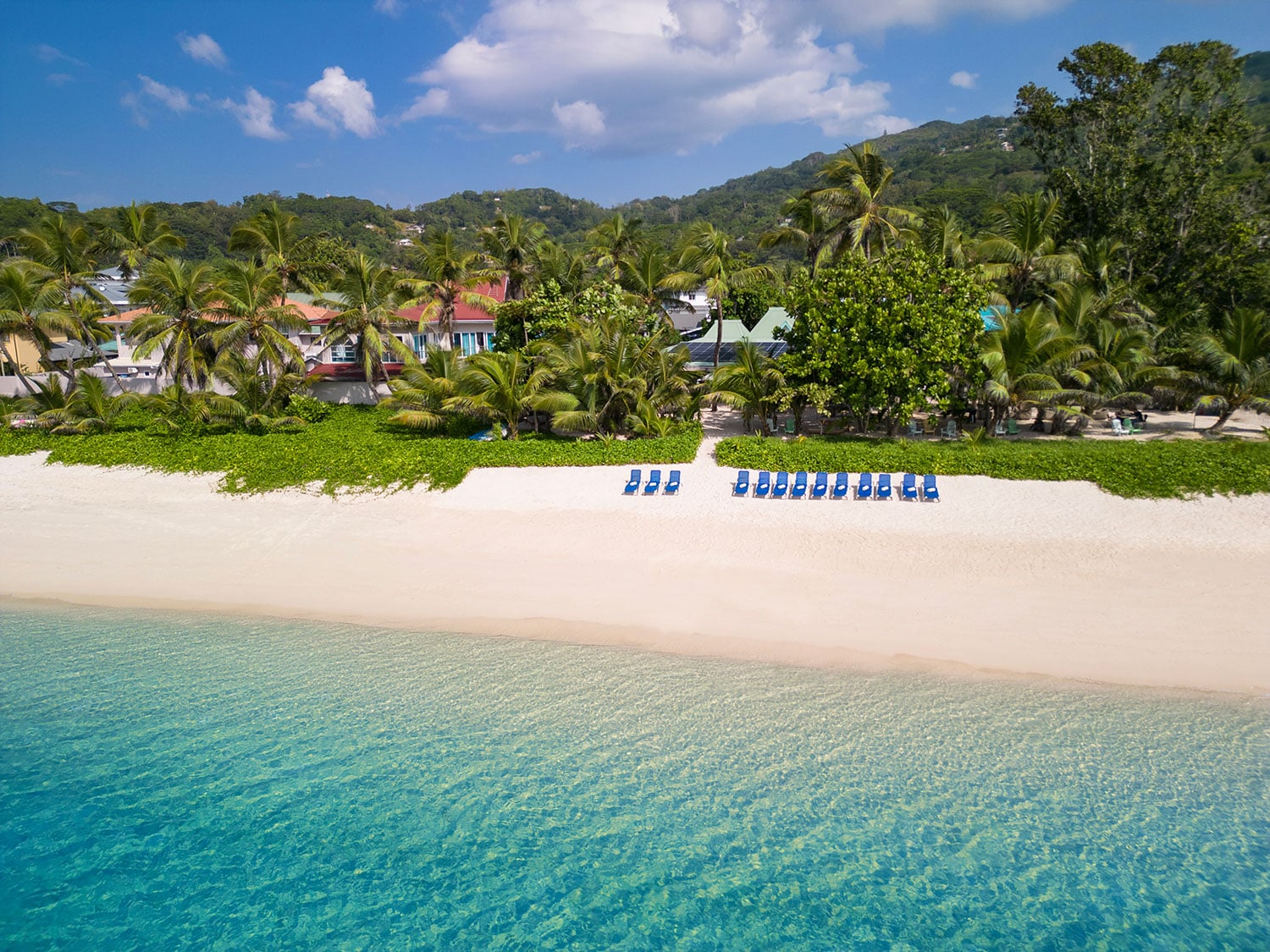 The beach adjacent to Laïla, Seychelles, a Tribute Portfolio Resort, Marriott's first resort in Seychelles.