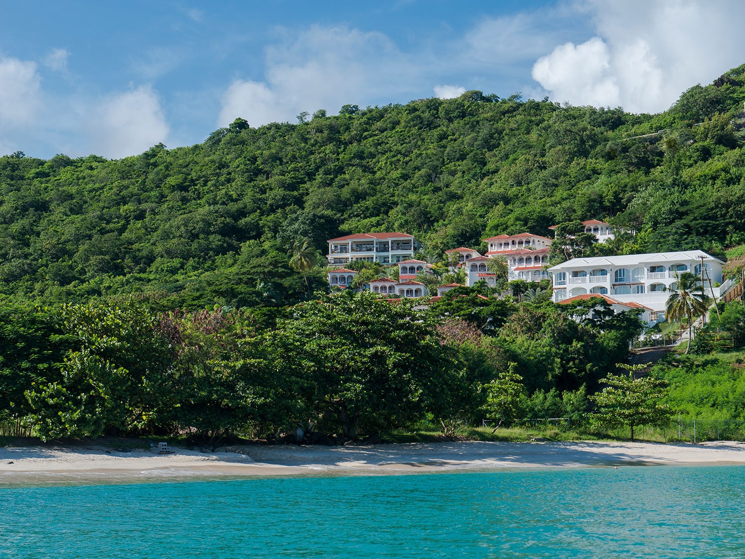 An exterior view of Mount Cinnamon Resort in Grenada.