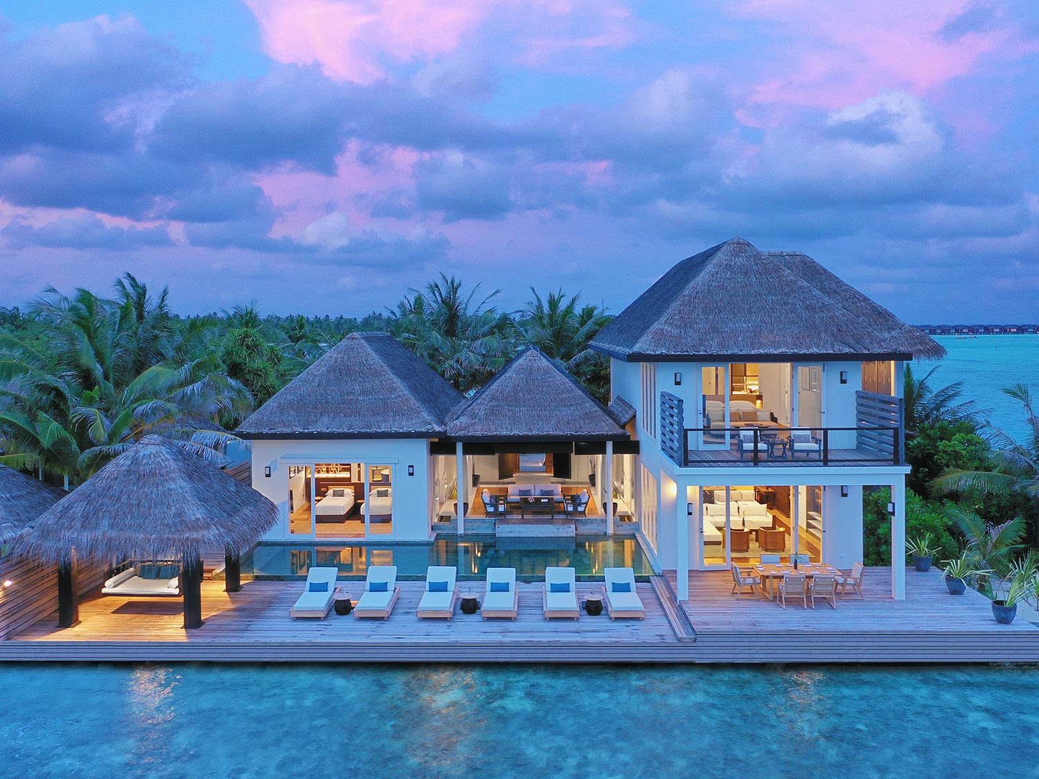 A Beach House at Naladhu Private Island Maldives.