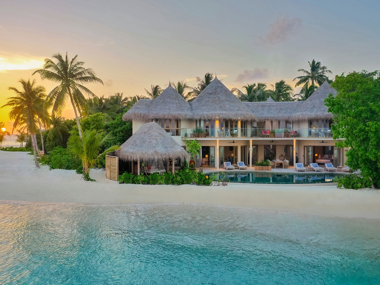 One of the beach villas at The Nautilus Maldives.