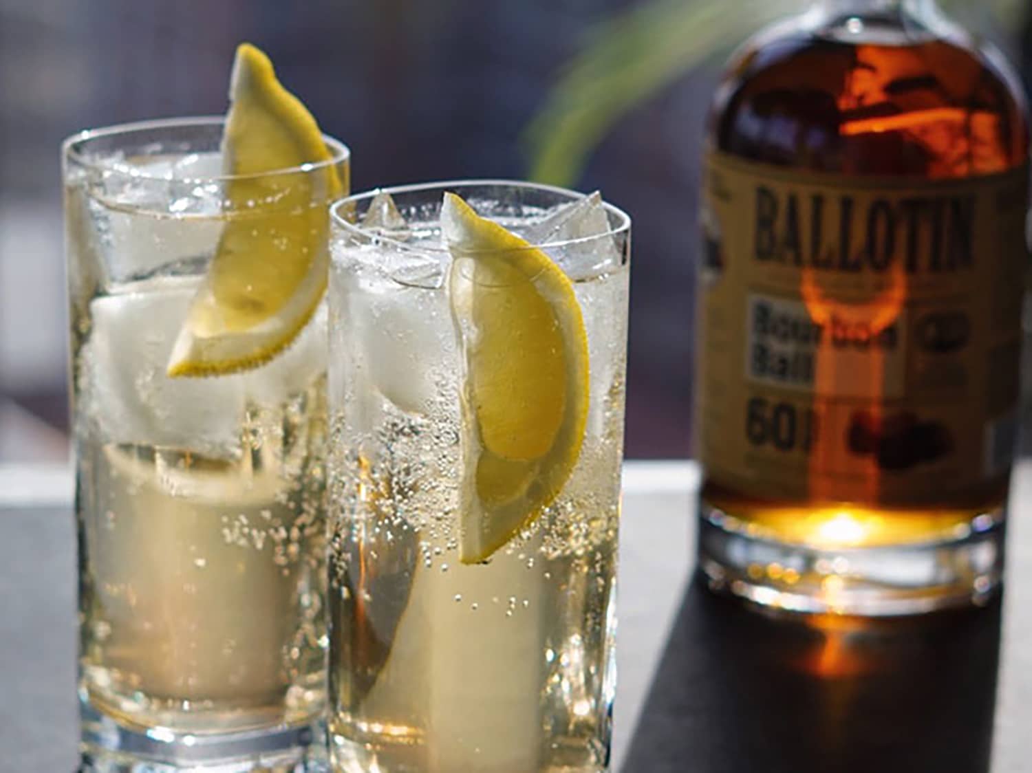 The Ballotin Bourbon Highball cocktail.