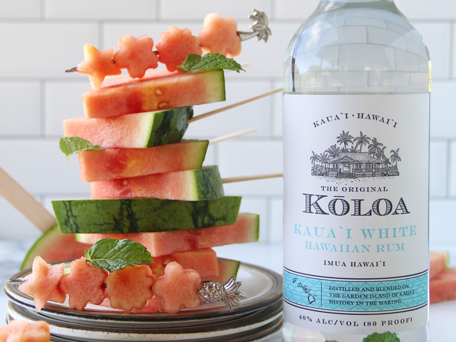 The Mojito-Infused Frozen Watermelon from Kōloa Kaua’i White Rum.