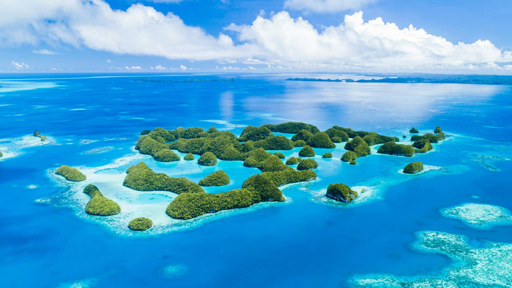 The islands of Palau