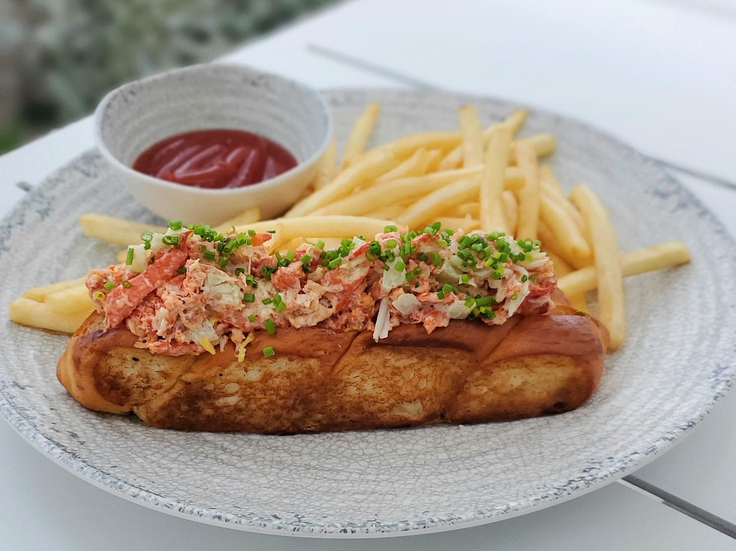 The lobster roll at Amara at the Goldwynn Resort in Nassau, Bahamas.