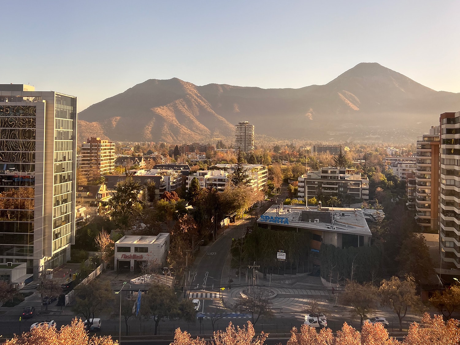 A view of the city of Santiago, Chile.