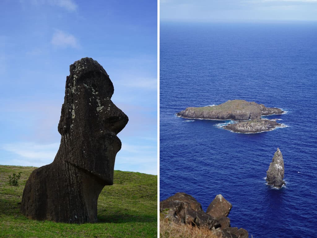 Rano Raraku and Tangata Manu in Easter Island.