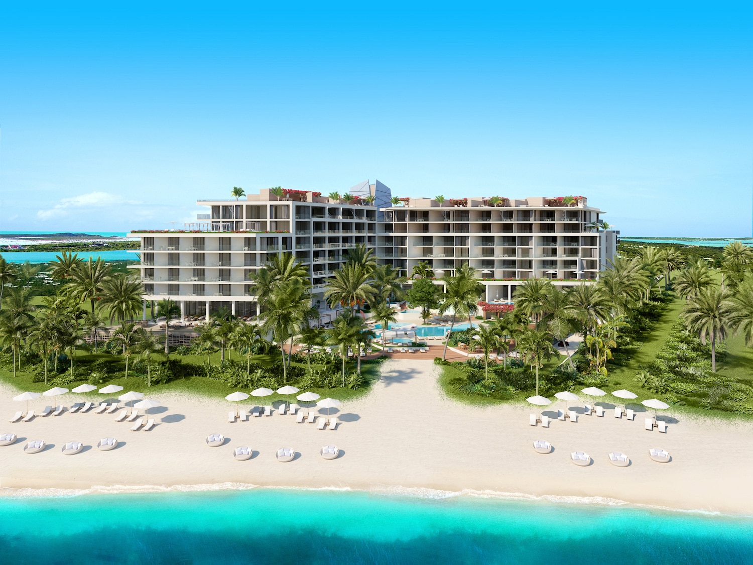 A rendering of the Andaz Turks and Caicos resort.