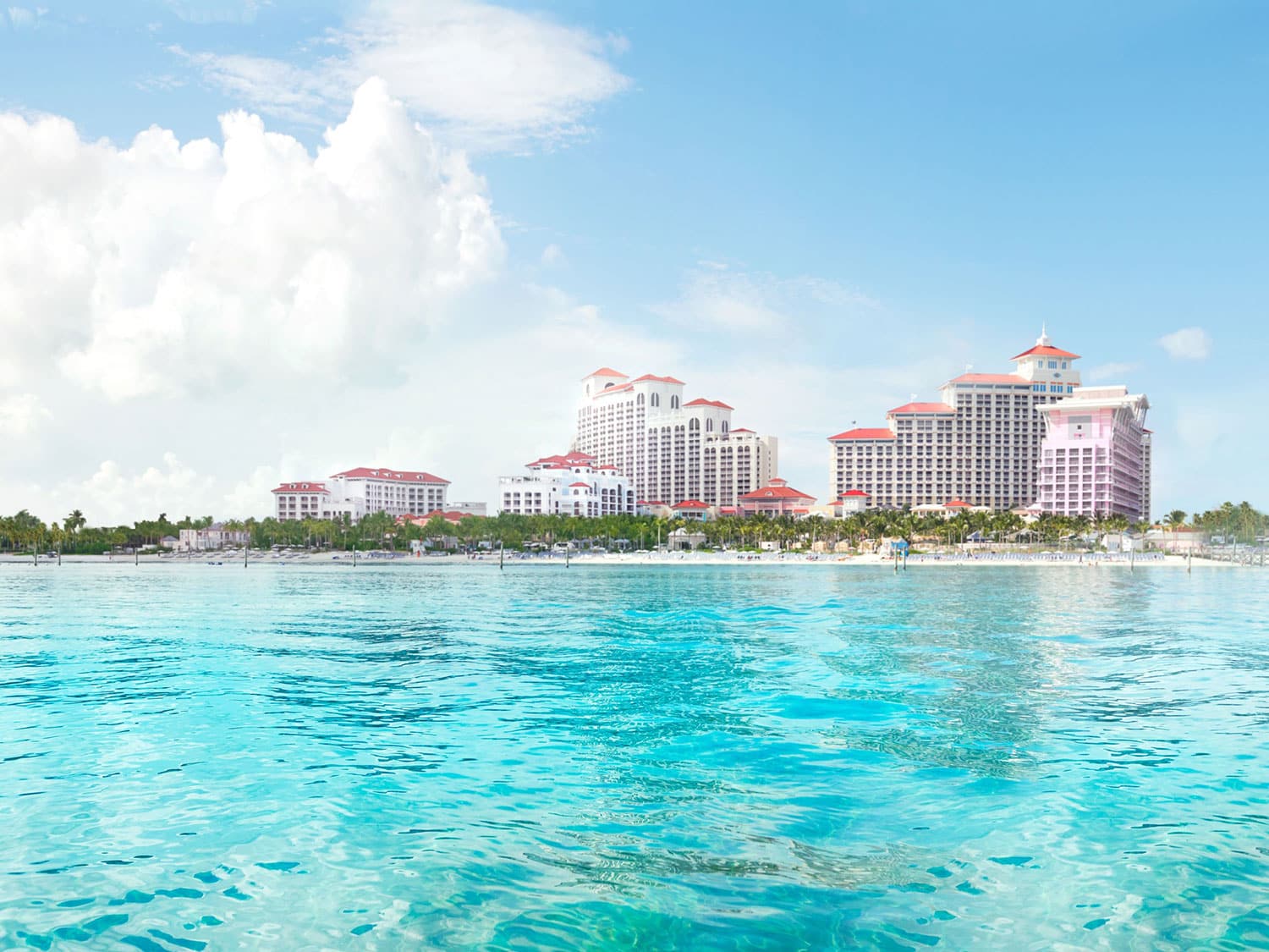 A view of Baha Mar from the water.