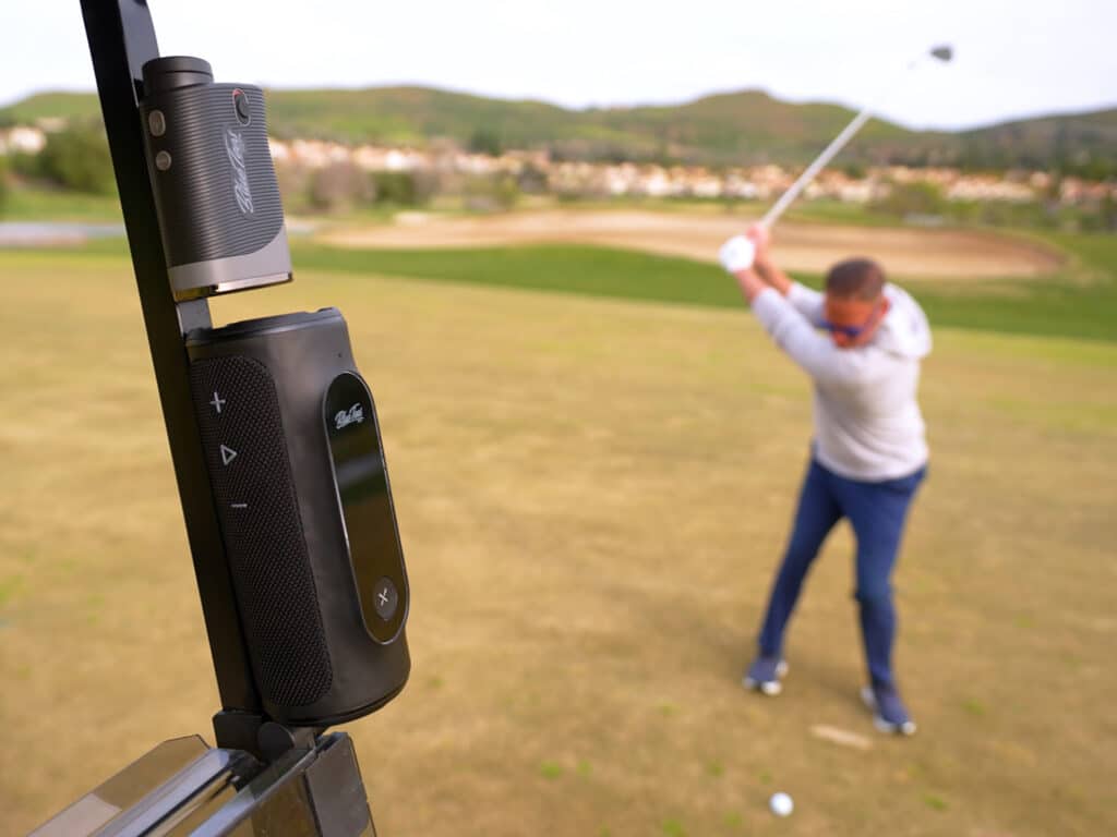 The Player+ GPS speaker from Blue Tees Golf