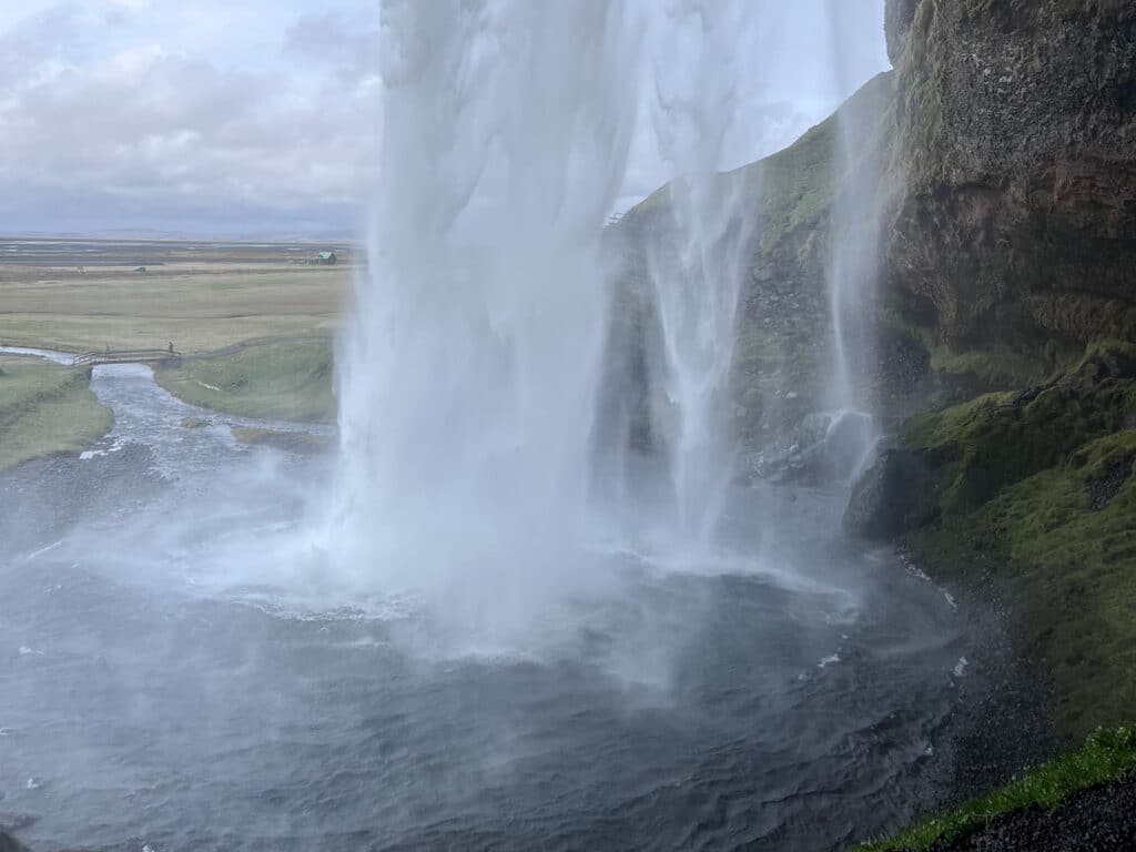 A waterfall in Iceland