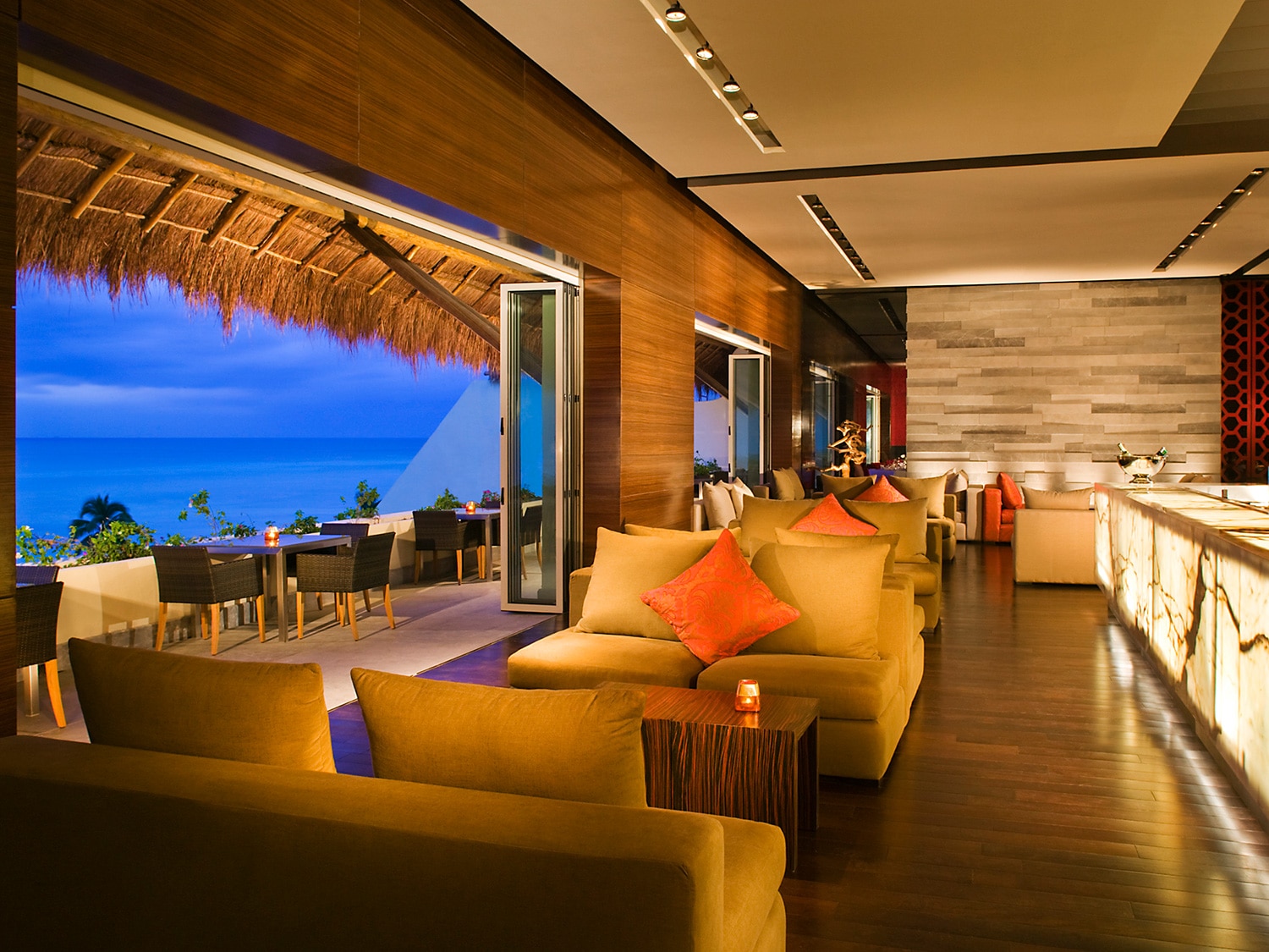 The Sky Bar at Grand Velas Riviera Maya in Mexico