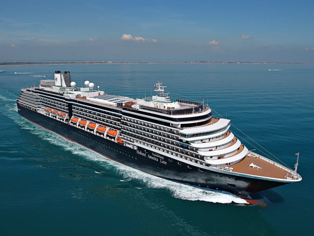 Holland America ship Westerdam at sea