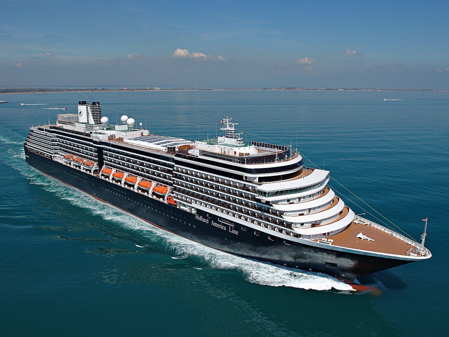 Holland America ship Westerdam at sea