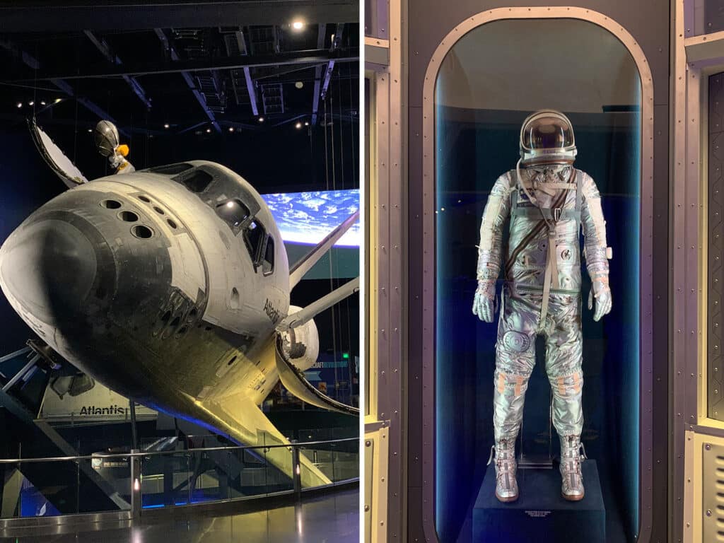 Displays at Kennedy Space Center in Florida